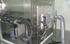 Test bench for automotive heat exchanger (radiator) 